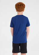 Camiseta Infantil Masculina  Manga Curta Thermodry Triathlon - AZUL