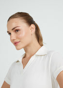 Polo Feminina Manga Curta Sport - BRANCO
